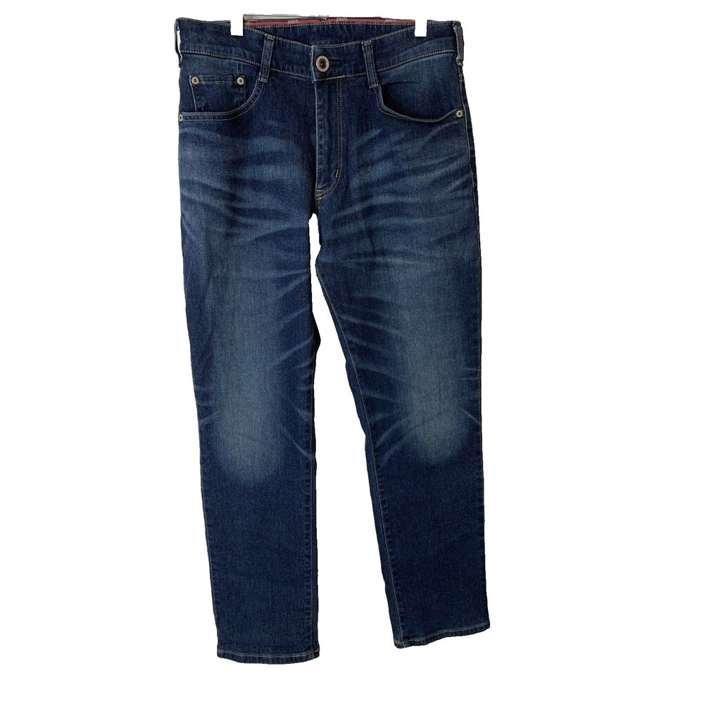 Edwin JERSEYS Jeans Men's Medium Size 30 Blue Denim Slim Straight Stretch Japan